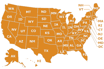 Click on a state to view the active teardown communities